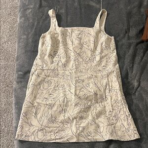 Target A New Day Black and White Floral Linen Dress